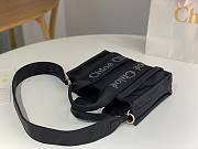 Okify Chloe Small Woody Bag In Black 26.5x20x8cm - 5