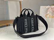 Okify Chloe Small Woody Bag In Black 26.5x20x8cm - 4