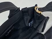 Okify Chloe Small Woody Bag In Black 26.5x20x8cm - 2
