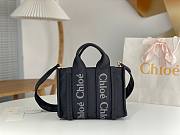Okify Chloe Small Woody Bag In Black 26.5x20x8cm - 1