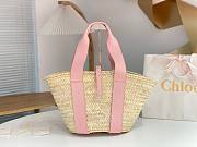 Okify Chloe Sense Basket Bag In Pink 45x24x18cm - 1