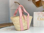 Okify Chloe Sense Basket Bag In Pink 45x24x18cm - 5