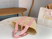 Okify Chloe Sense Basket Bag In Pink 45x24x18cm - 4