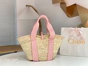 Okify Chloe Sense Basket Bag In Pink 45x24x18cm - 3