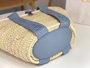 Okify Chloe Sense Basket Bag In Blue 45x24x18cm - 5
