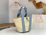 Okify Chloe Sense Basket Bag In Blue 45x24x18cm - 4