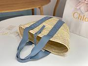 Okify Chloe Sense Basket Bag In Blue 45x24x18cm - 3