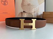 Okify Hermes Golden Brown Belt 38mm - 1