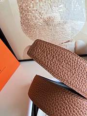 Okify Hermes Golden Brown Belt 38mm - 5