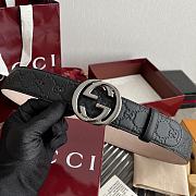 Okify Gucci Black Belt 40mm With Silver Hardware - 4