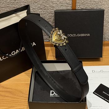 Okify Dolce & Gabbana Devotion Black Belt 30mm