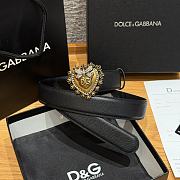 Okify Dolce & Gabbana Devotion Black Belt 30mm - 2