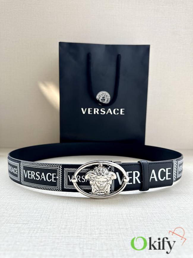 Okify Versace Black Medusa Belt 38mm - 1