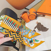 Okify Hermes From the Umbrella Showdown Twill Silk Scarf 5x86cm - 4