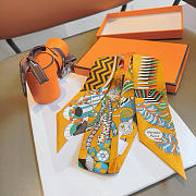 Okify Hermes From the Umbrella Showdown Twill Silk Scarf 5x86cm - 3