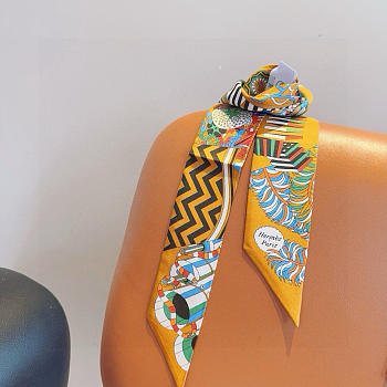 Okify Hermes From the Umbrella Showdown Twill Silk Scarf 5x86cm