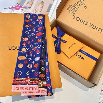 Okify Louis Vuitton Silk Small Scarf 120x8cm