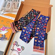 Okify Louis Vuitton Silk Small Scarf 120x8cm - 6