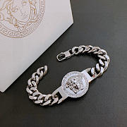 Okify Versace Medusa Silver Men Bracelet  - 5