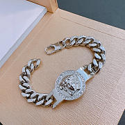 Okify Versace Medusa Silver Men Bracelet  - 2