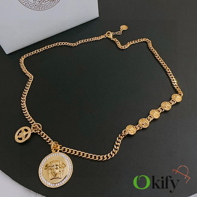 Okify Versace Medusa Gold Necklace - 1
