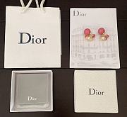 Okify Dior Drop Earrings With Pink Pearl  - 4