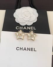 Okify CC Light Gold Stud Earrings With Stars - 4