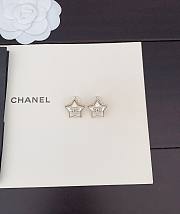 Okify CC Light Gold Stud Earrings With Stars - 2