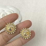 Okify Valentino Gold Stud Earrings With Pearl - 5