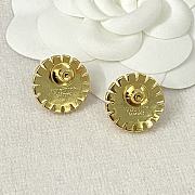 Okify Valentino Gold Stud Earrings With Pearl - 2