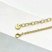 Okify Dior Gold Necklace With CD Charm - 3