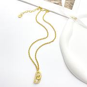 Okify Dior Gold Necklace With CD Charm - 1