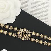 Okify Gucci Gold Necklace With Flower - 2
