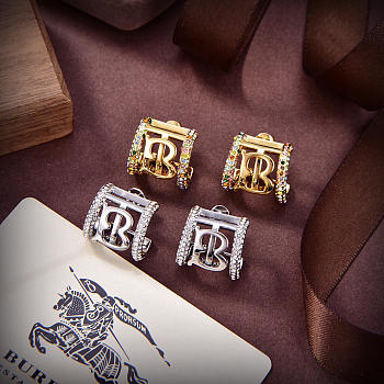 Okify Burberry Gold/Silver Earrings