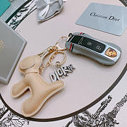Okify Dior Beige Dog Key Chain  - 6
