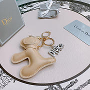 Okify Dior Beige Dog Key Chain  - 5