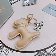 Okify Dior Beige Dog Key Chain  - 4