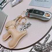 Okify Dior Beige Dog Key Chain  - 2