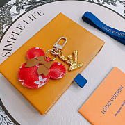 Okify Louis Vuitton Red Mickey Keychain  - 5