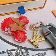 Okify Louis Vuitton Red Mickey Keychain  - 4