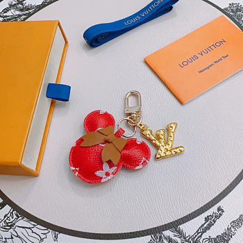 Okify Louis Vuitton Red Mickey Keychain 