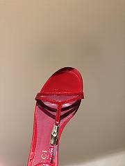 Okify Gucci Gold Bamboo Buckle Sandals In Red With Flat/9.5cm Heel Height - 4