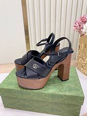 Okify Gucci Black High Heel Sandals  - 1