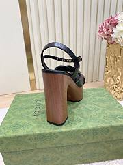 Okify Gucci Black High Heel Sandals  - 4