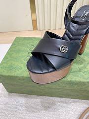Okify Gucci Black High Heel Sandals  - 3