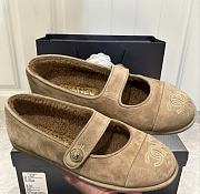 Okify CC Light Brown Mary Jane Shoes - 1