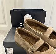 Okify CC Light Brown Mary Jane Shoes - 4