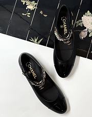 Okify CC Black Mary Jane Shoes With Pearl - 6