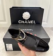 Okify CC Black Mary Jane Shoes With Pearl - 3