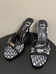 Okify Dior Blue Oblique High Heels 10cm - 6